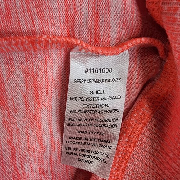 Womens Pink Gerry Pullover Top Shirt Zipper Crewneck Long Sleeve Size S - Picture 5 of 9